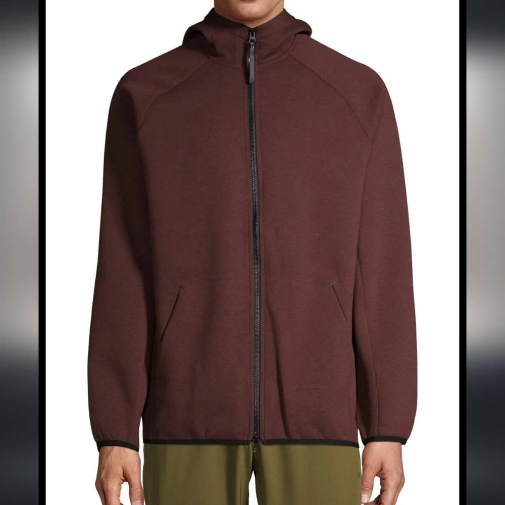 📌3for$10 Russell Men's and Big Men's Active Fusion Knit Jacket Maroon Size M